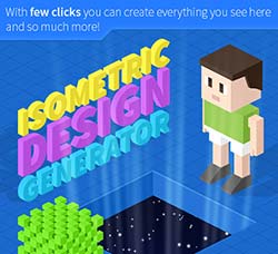 PS动作－3D文本/图标制作：Isometric Design Generator